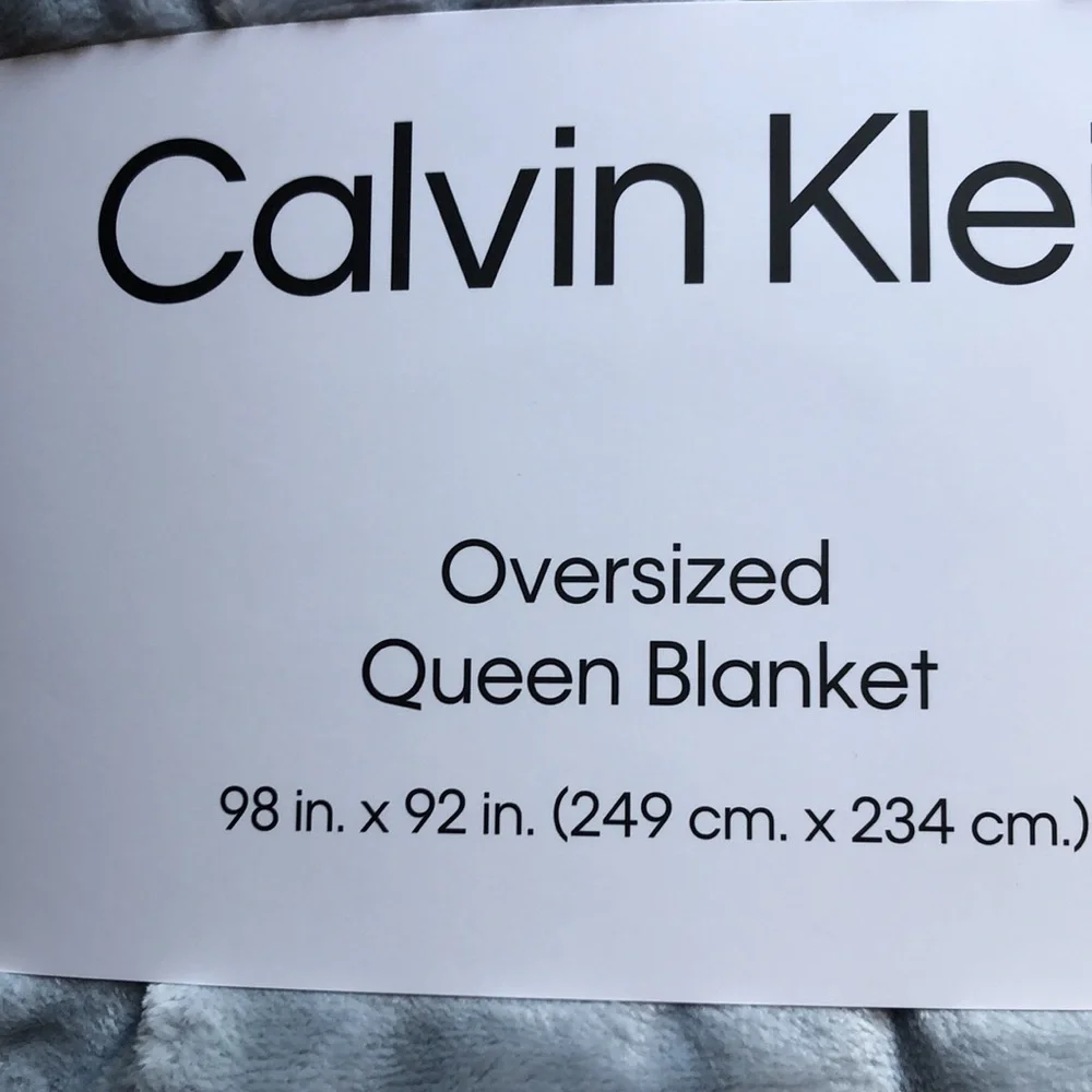 CALVIN Klein Oversized QUEEN Blanket